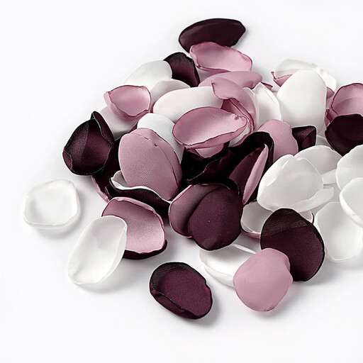 200PCS 1.5in/3.8cm Artificial Flower Petals Silk Rose Flower Petals for Valentine's Day,Flower Petals to Throw at Wedding, Flower Girl, Dinner Table Centerpieces(mix purple)