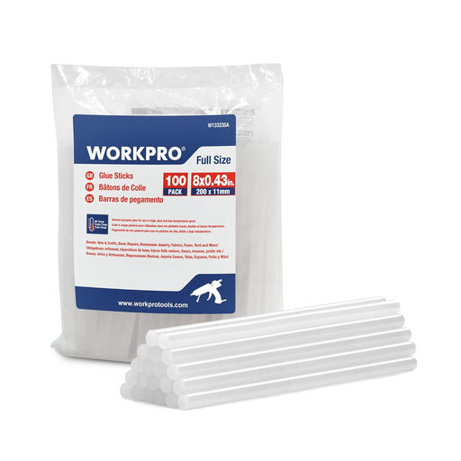 WORKPRO 100pcs Hot Melt Glue Sticks