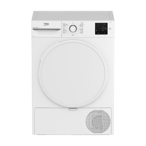Beko BM3T3722W Heat Pump Tumble Dryer, E, 7KG