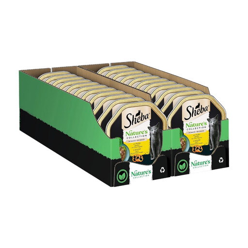 Sheba Tray Wet Cat Food Nature’s Collection in Sauce with Chicken 2 x 11 x 85g