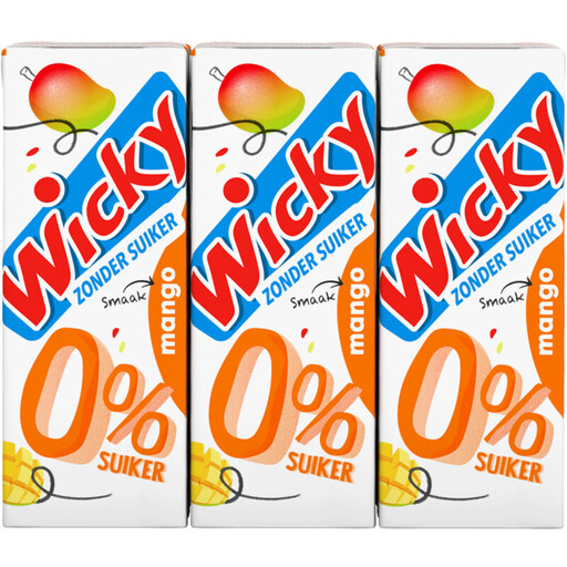 Wicky Mango Fruit Drink - 6 x 200 ml