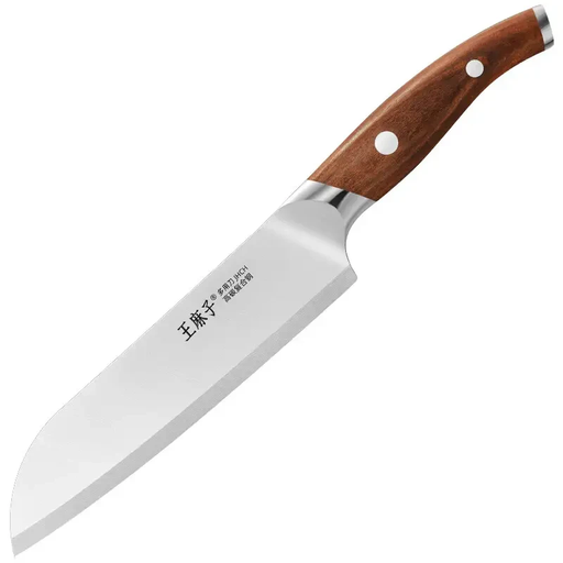 Wangmazi Chinese Cleaver Knife, Multipurpose Chef's Santoku Knife