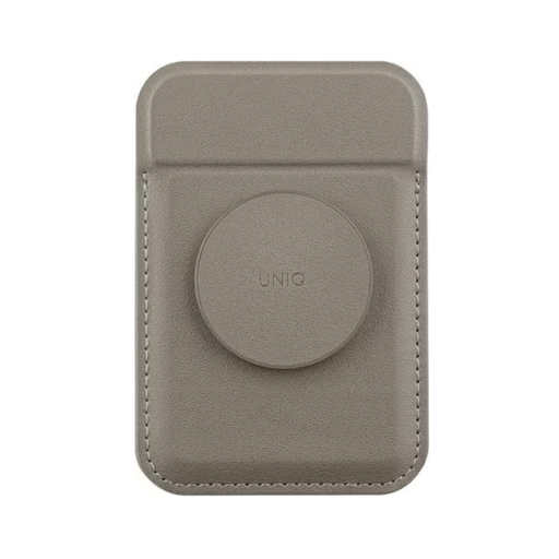 UNIQ Flixa Magnetic Card Case with MagSafe Support in Grey/Flint Grey