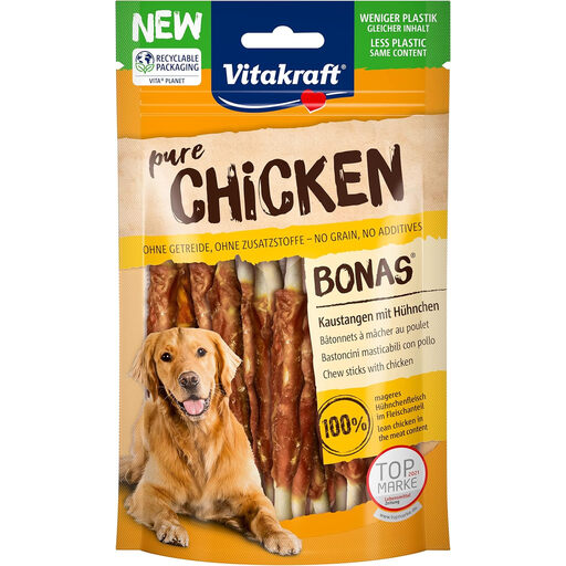 vitakraft Pure Chicken Bonas Chew Sticks with Chicken 80g