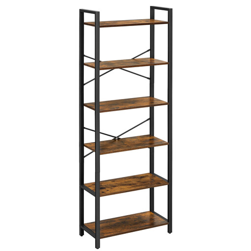 JOYFURNOS 6-Tier Bookshelf, Bookcase, Shelving Unit, Industrial