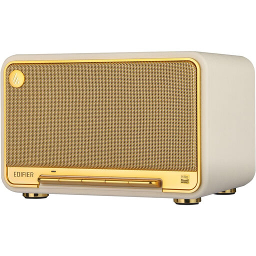 Edifier D32 Tabletop Wireless Speaker in a retro style