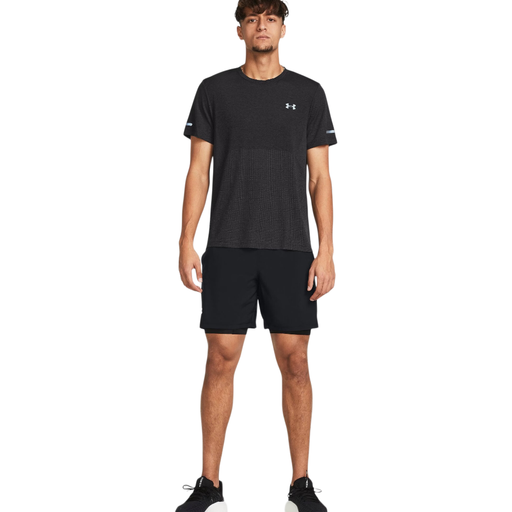 Under Armour Men's Launch 7'' 2-In-1 Shorts Black Sportstyle Collection L