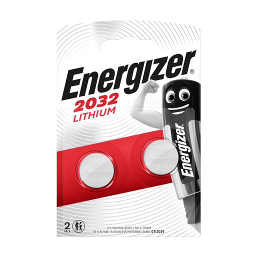 Energizer CR2032 Lithium Coin Batteries – Pack of 2