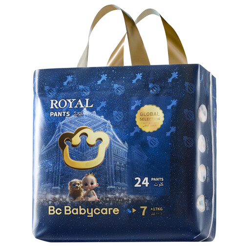 BC Babycare Royal pants, size 7 (17 kg and over), pack of 24