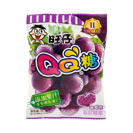 WANT WANT QQ Gummy Grape Flavour 70g