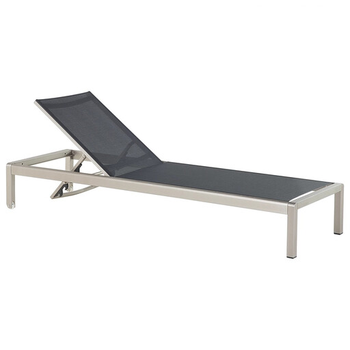 Beliani Garden Lounger FOSSATO Black