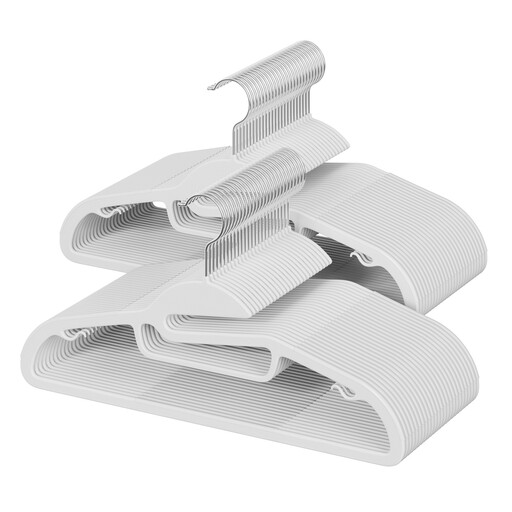 Ochama Plastic Hangers, Set of 50