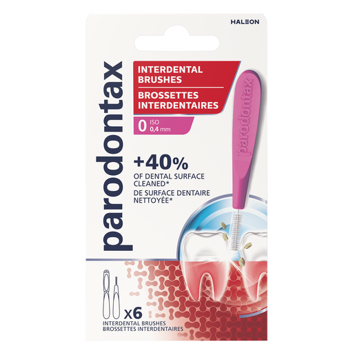 Parodontax interdental brushes size 0, 0.4 mm