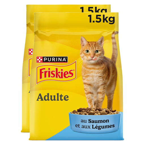 Friskies 5 Promesses 室内成年猫粮 三文鱼味 - 3公斤