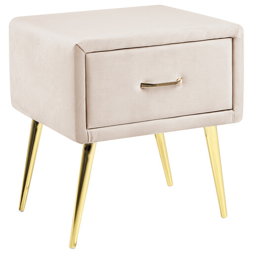 Beliani FLAYAT Velvet Nightstand