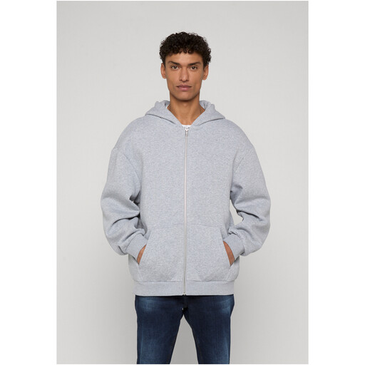 Urban Classics Fluffy Zip Hoody heathergrey XL