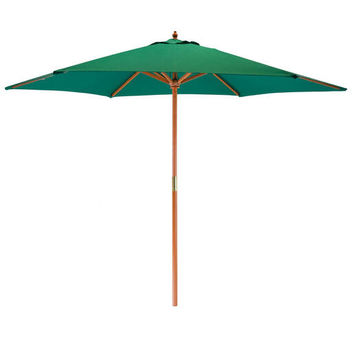 Harbour Housewares Garden Parasol, Wooden Frame