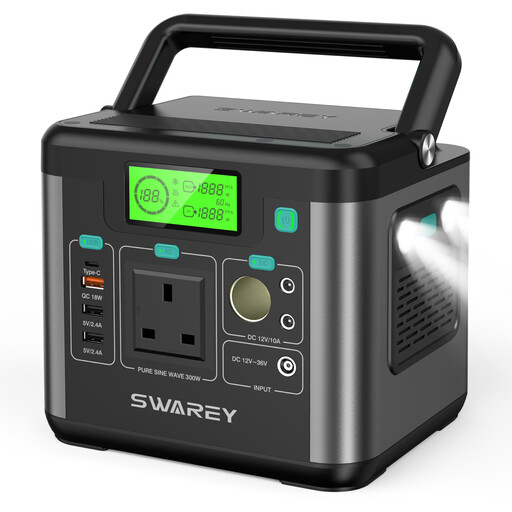 Portable Power Station 300W, 222Wh