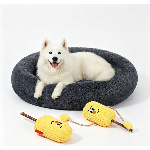 Panier pour chien JOYFURNOS en peluche douce, 120 cm