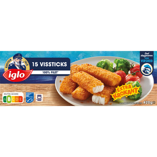 Iglo Msc Fish Sticks - 15 pcs 420g