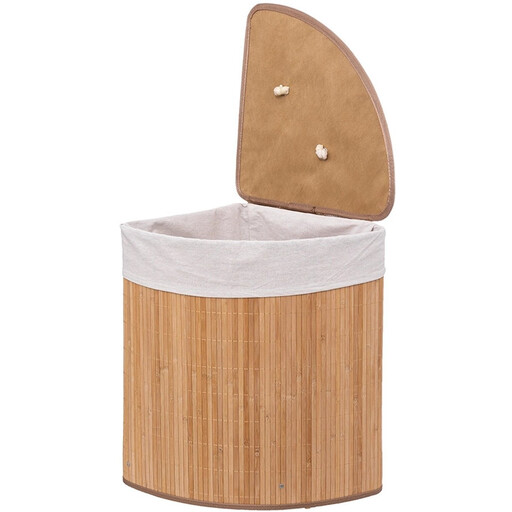 5five Bamboo Corner Laundry Basket - 48 L