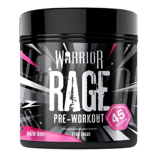 Warrior RAGE Pre Workout Supplement - 392g -Blazin' Berry