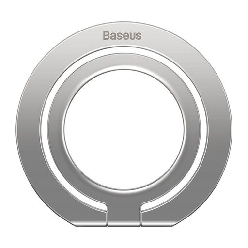 Baseus Halo Series Foldable Metal Single Ring Stand - Silver