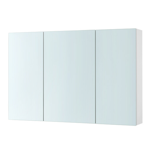 JOYFURNOS Wall Cabinet with Mirror, 3-Door Storage Unit
