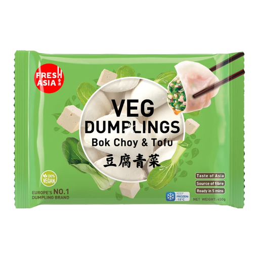 FRESHASIA Bok Choy & Tofu Dumplings 450g