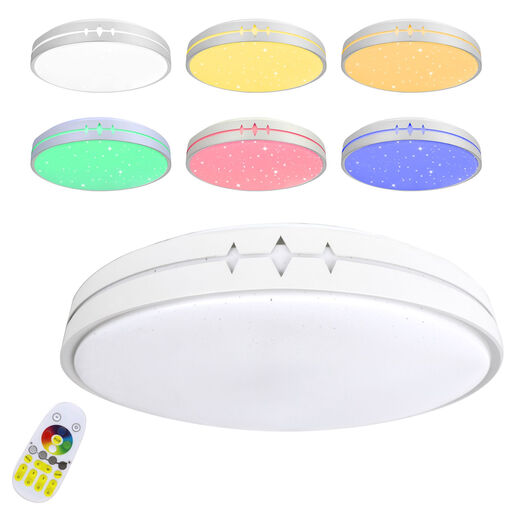 LED Ceiling Light Star Design 50cm - 60W, Dimmable, RGB Remote Control