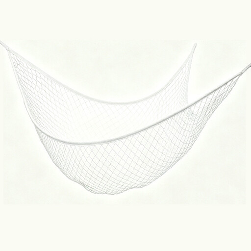 JORDAN&JUDY Toy Storage Net, stuffed Toys Storage Hammock, White
