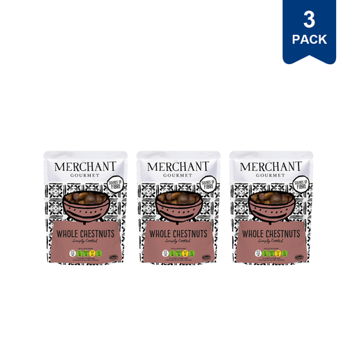 Merchant Gourmet Whole Chestnuts 180g, three packs