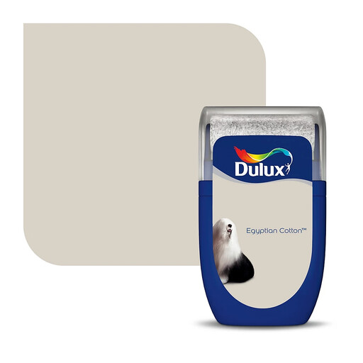 Dulux Matt Emulsion Paint Tester Pot Egyptian Cotton 30ml