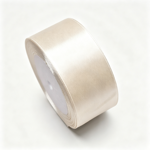 2PCs Gift Ribbon Satin Ribbon 22 m, 40 mm Wide Ivory Ribbon