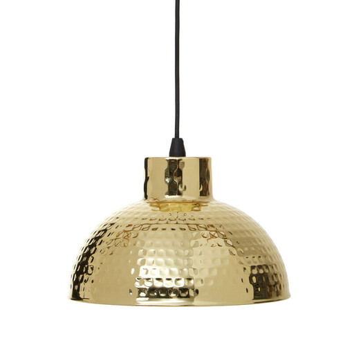 Interiors by Premier Pendant Light New Foundry Hammered Gold