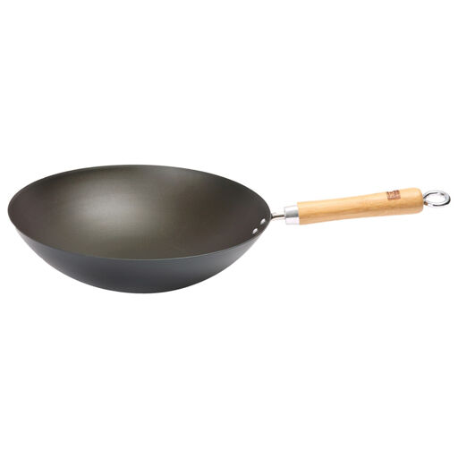 School of Wok Pre-Seasoned Carbon Steel Wok - 30 cm