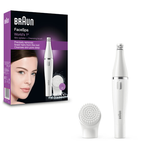 Braun Face 810 facial hair remover and cleansing brush