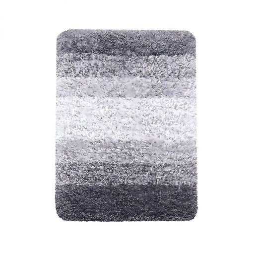 Moderner Kurzflor-Teppich mit Farbverlauf in Grau