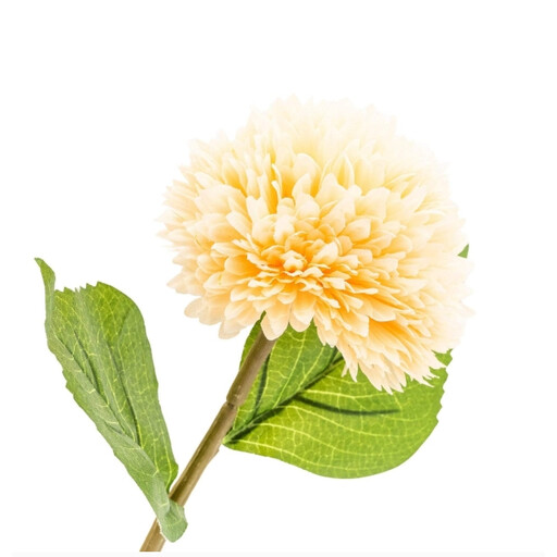 烛光色仿真菊花单枝，蜜桃色，42 厘米