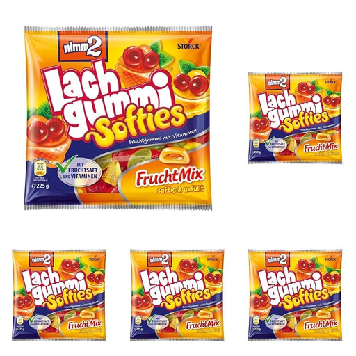 Nimm2 Soft Filled Fruit Candies 225g