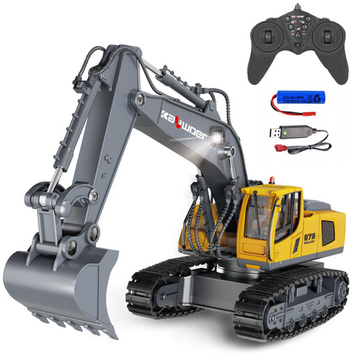 1:18 RC excavator toy with metal bucket