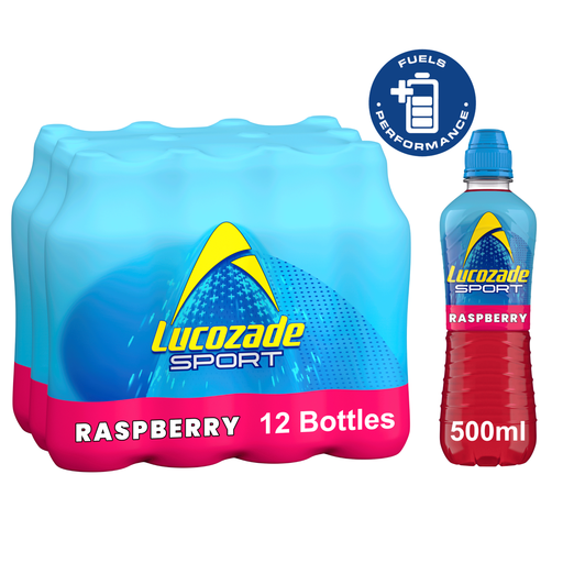 Lucozade Sport Raspberry Isotonic Sports Drink 12x500ml