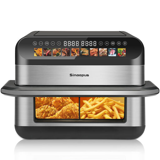 Sinaopus XXL 10L, two-zone air fryer