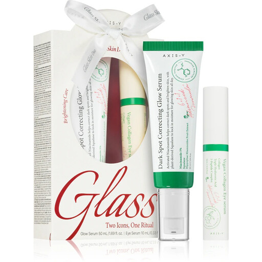 AXIS-Y Glass Skin Duo: Glow Serum 50 ml and Eye Serum 10 ml Gift Set