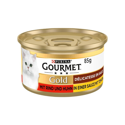 PURINA GOURMET Gold Délicatesse in Sauce with Beef and Chicken