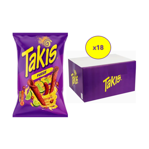 TAKIS Corn Snack Chili & Lime Fuego