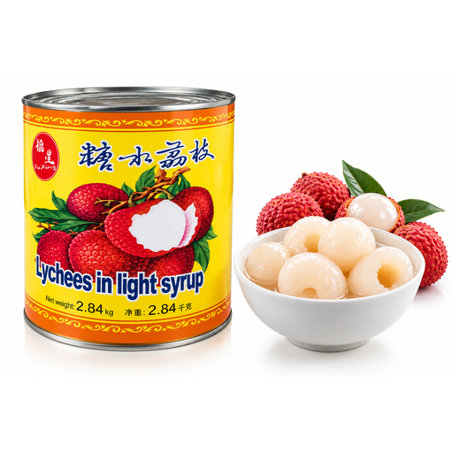 FX LYCHEES IN SYRUP 2.84KG TIN