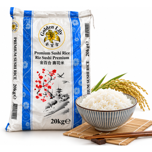 Golden Lily premium sushi rice, 20 kg