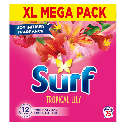 Surf 热带百合洗衣粉，75 次，3.75 kg