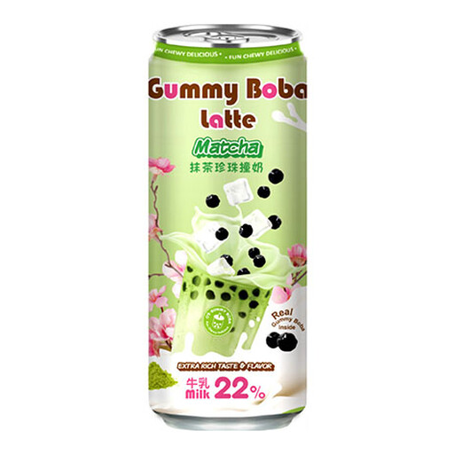 欧比特罐装抹茶珍珠奶茶